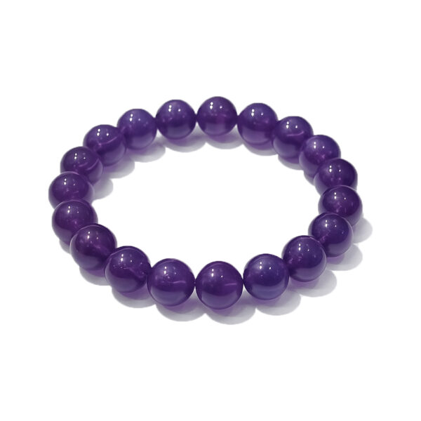 GB010 ROUND SHAPE NATURAL AMETHYST STONE BRACELET