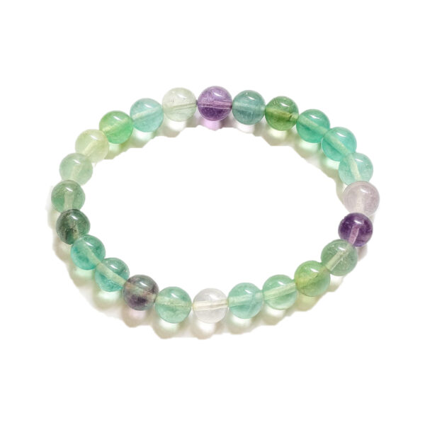GB013 ROUND SHAPE NATURAL FLUORITE STONE BRACELET