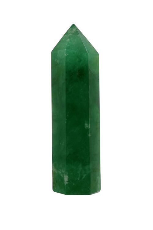 CT004 INAYA POP-UP SHOP Natural Green Onyx Crystal Tower | 9.5cm Polished Obelisk Point for Heart Chakra, Healing & Emotional Balance | Energy Generator for Meditation