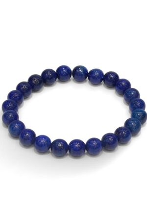 GB024 ROUND SHAPE NATURAL LAPIS STONE BRACELET