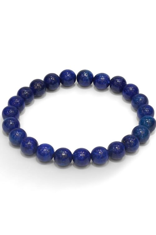 GB024 ROUND SHAPE NATURAL LAPIS STONE BRACELET