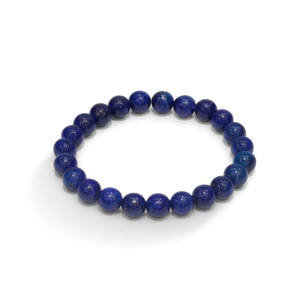 GB024 ROUND SHAPE NATURAL LAPIS STONE BRACELET