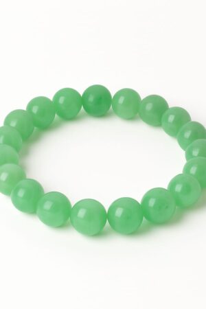 GB027 ROUND SHAPE NATURAL GREEN AVENTURINE BRACELET